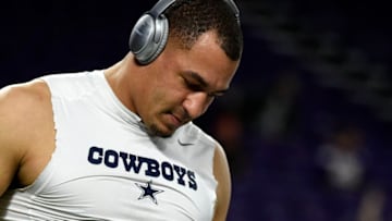 MINNEAPOLIS, MN - DECEMBER 1: Tyrone Crawford #98 of the Dallas Cowboys warms up before the game against the Minnesota Vikings on December 1, 2016 at US Bank Stadium in Minneapolis, Minnesota. (Photo by Hannah Foslien/Getty Images)