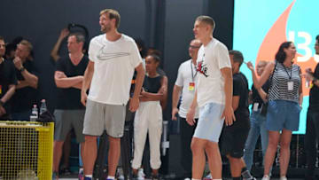 Dallas Mavericks Dirk Nowitzki Moritz Wagner (Photo by Sebastian Reuter/Getty Images for Nike)
