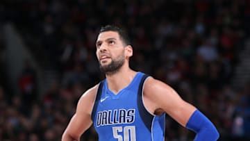 Dallas Mavericks Salah Mejri Copyright 2018 NBAE (Photo by Sam Forencich/NBAE via Getty Images)
