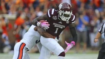 Oct 11, 2014; Starkville, MS, USA; Mississippi State Bulldogs wide receiver De