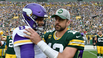 (Photo by Quinn Harris/Getty Images) Kirk Cousins and Aaron Rodgers