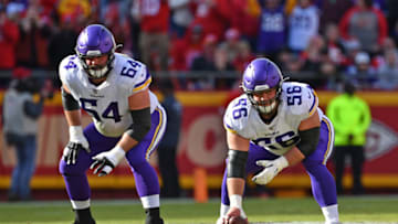 (Photo by Peter G. Aiken/Getty Images) Josh Kline and Garrett Bradbury