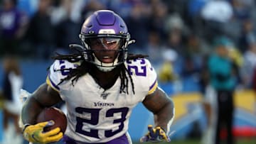 LOS ANGELES, CA - DECEMBER 15: Minnesota Vikings Running Back Mike Boone (23) during an NFL game between the Minnesota Vikings and the Los Angeles Chargers on December 15, 2019, at Dignity Health Sports Park in Los Angeles, CA. (Photo by Kiyoshi Mio/Icon Sportswire via Getty Images)