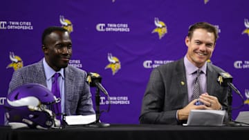 (Photo by David Berding/Getty Images) Kwesi Adofo-Mensah and Kevin O'Connell