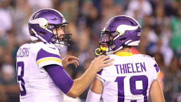 (Photo by Tim Nwachukwu/Getty Images) Kirk Cousins and Adam Thielen