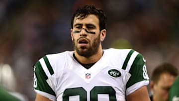 Nov 24, 2014; Detroit, MI, USA; New York Jets tight end Jace Amaro (88) against the Buffalo Bills at Ford Field. Mandatory Credit: Andrew Weber-USA TODAY Sports
