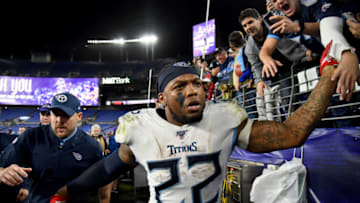 Derrick Henry, Titans. (Photo by Will Newton/Getty Images)