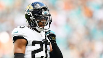 MIAMI, FLORIDA - DECEMBER 23: Jalen Ramsey #20 of the Jacksonville Jaguars looks on in the first half against the Miami Dolphins at Hard Rock Stadium on December 23, 2018 in Miami, Florida. (Photo by Mark Brown/Getty Images)