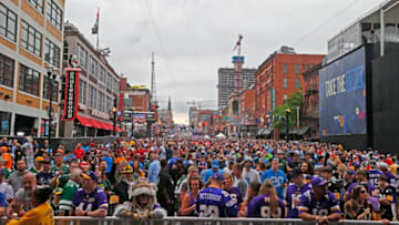 NASHVILLE, TENNESSEE - APRIL 25: Fans attend Day 1 of the 2019 NFL Draft on April 25, 2019 in Nashville, Tennessee. (Photo by Frederick Breedon/Getty Images)
