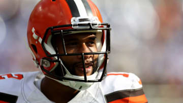 BALTIMORE, MARYLAND - SEPTEMBER 29: Taywan Taylor #10 of the Cleveland Browns looks on against the Baltimore Ravens at M&T Bank Stadium on September 29, 2019 in Baltimore, Maryland. (Photo by Rob Carr/Getty Images)