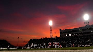 MOBILE, AL - JANUARY 26: General view of Ladd-Peebles Stadium during the Senior Bowl on January 26, 2013 in Mobile, Alabama. The South won the game 21-16. (Photo by Stacy Revere/Getty Images)