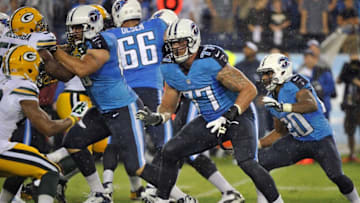 NASHVILLE, TN - AUGUST 09: Tackle Taylor Lewan