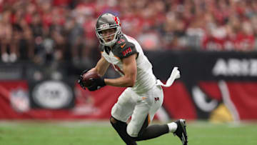 GLENDALE, AZ - SEPTEMBER 18: Wide receiver Adam Humphries #11 of the Tampa Bay Buccaneers runs with the football after a reception against the Arizona Cardinals during the NFL game at the University of Phoenix Stadium on September 18, 2016 in Glendale, Arizona. The Cardinals defeated the Buccaneers 40-7. (Photo by Christian Petersen/Getty Images)