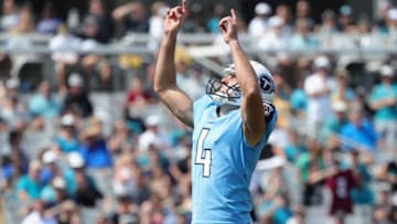 JACKSONVILLE, FL - SEPTEMBER 17: Kicker Ryan Succop