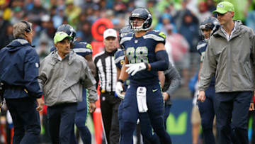 SEATTLE, WA - SEPTEMBER 17: Tight end Jimmy Graham