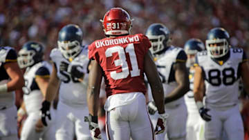 NORMAN, OK - NOVEMBER 25: Defensive end Ogbonnia Okoronkwo