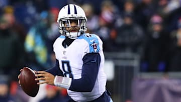 FOXBOROUGH, MA - JANUARY 13: Marcus Mariota