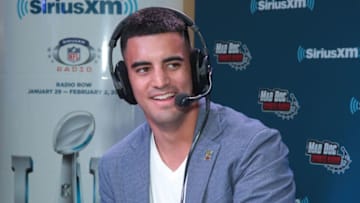 MINNEAPOLIS, MN - FEBRUARY 02: Marcus Mariota of the Tennessee Titans attends SiriusXM at Super Bowl LII Radio Row at the Mall of America on February 2, 2018 in Bloomington, Minnesota. (Photo by Cindy Ord/Getty Images for SiriusXM)