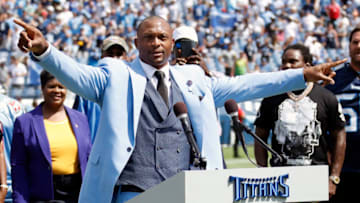 Eddie George, Tennessee Titans (Photo by Frederick Breedon/Getty Images)