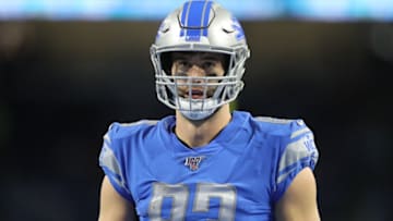 Jesse James #83, Detroit Lions (Photo by Rey Del Rio/Getty Images)