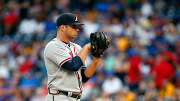 PITTSBURGH, PA - AUGUST 20: Bryse Wilson #72 of the Atlanta Braves pitches in his major league debut against the Pittsburgh Pirates at PNC Park on August 20, 2018 in Pittsburgh, Pennsylvania. (Photo by Justin K. Aller/Getty Images)