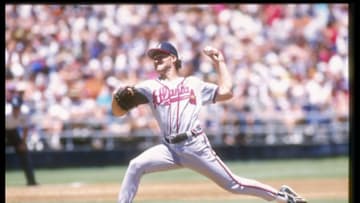14 Jul 1995: Pitcher Kent Mercker of the Atlanta Braves prepares to throw the ball during a game against the San Diego Padres. The Braves won the game 6-2. Mandatory Credit: Stephen Dunn /Allsport