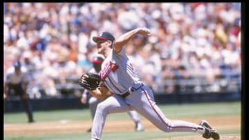 14 Jul 1995: Pitcher Kent Mercker of the Atlanta Braves prepares to throw the ball during a game against the San Diego Padres. The Braves won the game 6-2.. Mandatory Credit: Stephen Dunn /Allsport