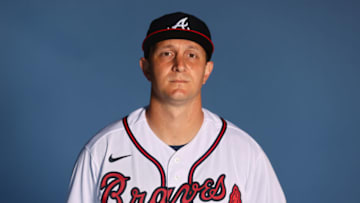 VENICE, FLORIDA - MARCH 17: Alex Dickerson of the Atlanta Braves poses for a photo during Photo Day at CoolToday Park on March 17, 2022 in Venice, Florida. (Photo by Michael Reaves/Getty Images)