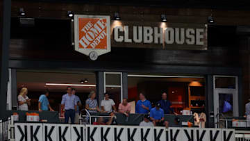 ATLANTA, GEORGIA - SEPTEMBER 01: A view of the 16 K's at The Home Depot Clubhouse after the 16th strikeout by Spencer Strider #65 of the Atlanta Braves to end the eighth inning against the Colorado Rockies at Truist Park on September 01, 2022 in Atlanta, Georgia. (Photo by Kevin C. Cox/Getty Images)