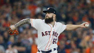 The Atlanta Braves are rumored to have former Astros starter and Cy Young Award winner, Dallas Keuchel in their wish list. (Photo by Bob Levey/Getty Images)