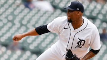 Detroit Tigers relief pitcher Jose Cisnero, a possible Atlanta Braves trade target. Mandatory Credit: Rick Osentoski-USA TODAY Sports