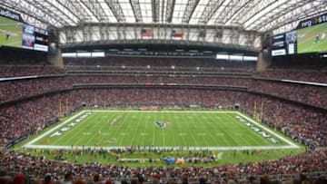 Jan 9, 2016; Houston, TX, USA; A general view of NRG Stadium during the first quarter in a AFC Wild Card playoff football between the Kansas City Chiefs and the Houston Texans game at NRG Stadium. Mandatory Credit: Kirby Lee-USA TODAY Sports
