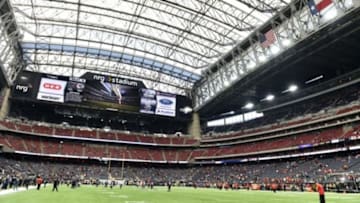 Jan 9, 2016; Houston, TX, USA; A general view of NRG Stadium before a AFC Wild Card playoff football game between the Kansas City Chiefs and the Houston Texans. Mandatory Credit: John David Mercer-USA TODAY Sports