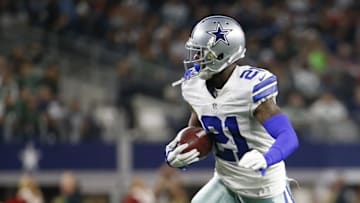 Dec 19, 2015; Arlington, TX, USA; Dallas Cowboys cornerback Terrance Mitchell (21) during the game against the New York Jets at AT&T Stadium. Mandatory Credit: Kevin Jairaj-USA TODAY Sports