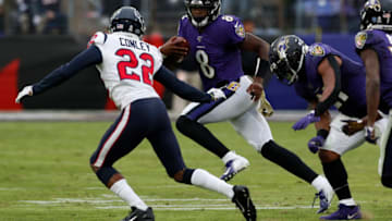 Lamar Jackson #8 of the Baltimore Ravens (Photo by Todd Olszewski/Getty Images)
