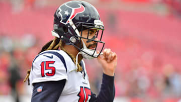 TAMPA, FLORIDA - DECEMBER 21: Will Fuller #15 of the Houston Texans looks on during warmup before a game against the Tampa Bay Buccaneers at Raymond James Stadium on December 21, 2019 in Tampa, Florida. (Photo by Julio Aguilar/Getty Images)
