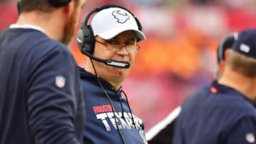 TAMPA, FLORIDA - DECEMBER 21: Head coach Bill O'Brien of the Houston Texans looks on during the second half of a football game against the Tampa Bay Buccaneers at Raymond James Stadium on December 21, 2019 in Tampa, Florida. (Photo by Julio Aguilar/Getty Images)