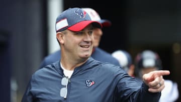 FOXBOROUGH, MA - SEPTEMBER 09: Head coach Bill O'Brien of the Houston Texans reacts before the game against the New England Patriots at Gillette Stadium on September 9, 2018 in Foxborough, Massachusetts. (Photo by Maddie Meyer/Getty Images)