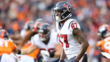 DENVER, CO - NOVEMBER 04: Demaryius Thomas #87 of the Houston Texans plays the Denver Broncos at Broncos Stadium at Mile High on November 4, 2018 in Denver, Colorado. (Photo by Matthew Stockman/Getty Images)