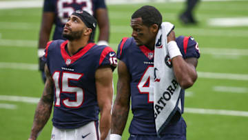 Deshaun Watson (4) and wide receiver Will Fuller (15) Houston Texans Mandatory Credit: Troy Taormina-USA TODAY Sports