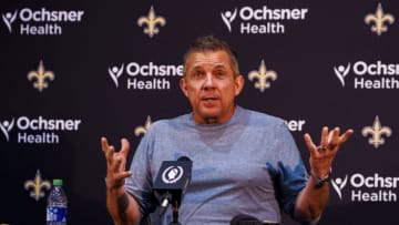 New Orleans Saints head coach Sean Payton speaks ( Andrew Wevers-USA TODAY Sports)