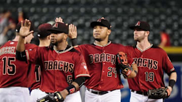 Arizona Diamondbacks team celebration (Matt Kartozian-USA TODAY Sports)