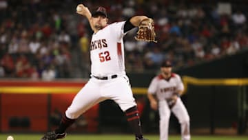 Zack Godley opens an important series in Dodger Stadium this Tuesday night. (Christian Petersen/Getty Images)