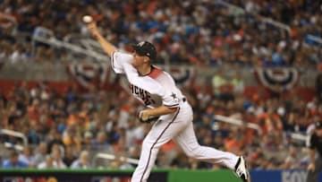 Zack Greinke pitched one scoreless inning for the NL in the All-Star game. (Mike Ehrmann/Getty Images)