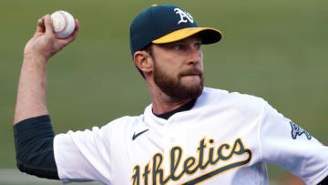 May 7, 2021; Oakland, California, USA; Oakland Athletics second baseman Jed Lowrie (8) warms up before the game against the Tampa Bay Rays at RingCentral Coliseum. Mandatory Credit: Darren Yamashita-USA TODAY Sports
