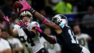 NEW ORLEANS, LA - OCTOBER 16: Sterling Moore