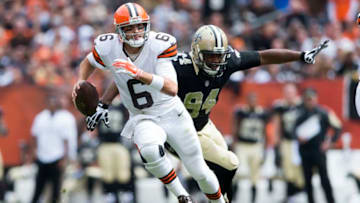 CLEVELAND, OH - SEPTEMBER 14: Quarterback Brian Hoyer