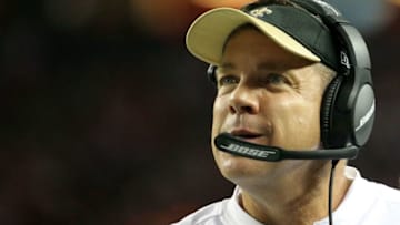 ATLANTA, GA - JANUARY 01: Head coach Sean Payton of the New Orleans Saints looks on during the second half against the Atlanta Falcons at the Georgia Dome on January 1, 2017 in Atlanta, Georgia. (Photo by Maddie Meyer/Getty Images)