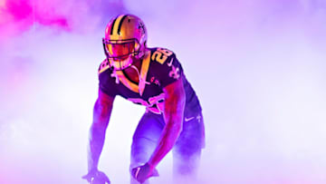 NEW ORLEANS, LA - NOVEMBER 4: P.J. Williams #26 of the New Orleans Saints run out of the tunnel before a game against the Los Angeles Rams at Mercedes-Benz Superdome on November 4, 2018 in New Orleans, Louisiana. The Saints defeated the Rams 45-35. (Photo by Wesley Hitt/Getty Images)