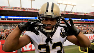 TAMPA, FL - DECEMBER 09: Marshon Lattimore #23 of the New Orleans Saints reacts to a play during a game against the Tampa Bay Buccaneers at Raymond James Stadium on December 9, 2018 in Tampa, Florida. (Photo by Mike Ehrmann/Getty Images)